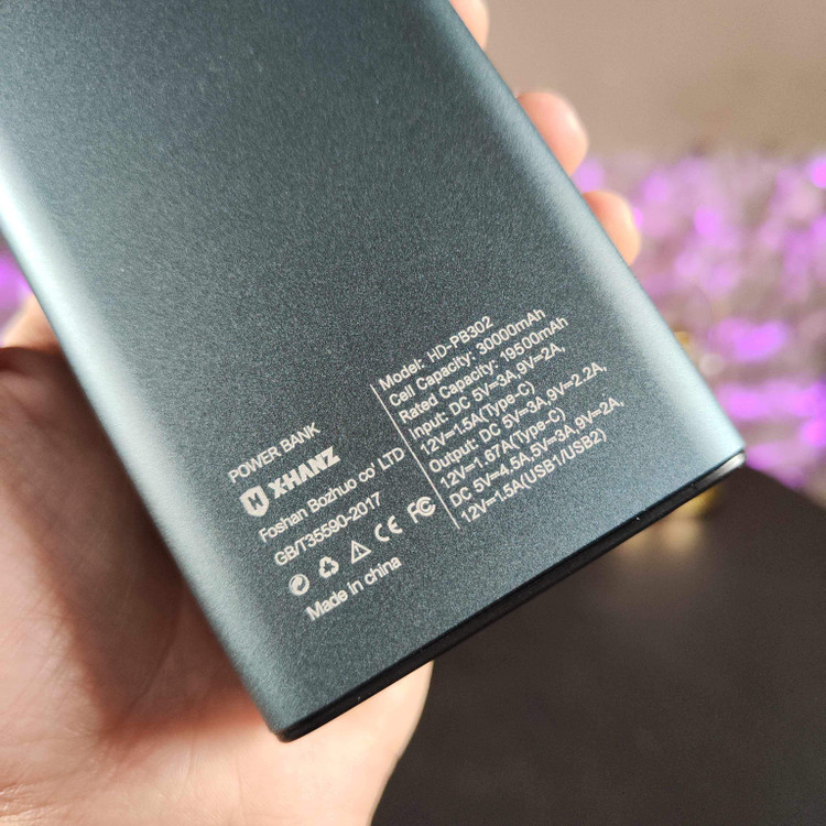 پاوربانک ایکس هانز مدل PB-302 ظرفیت 30000 میلی آمپر ساعت