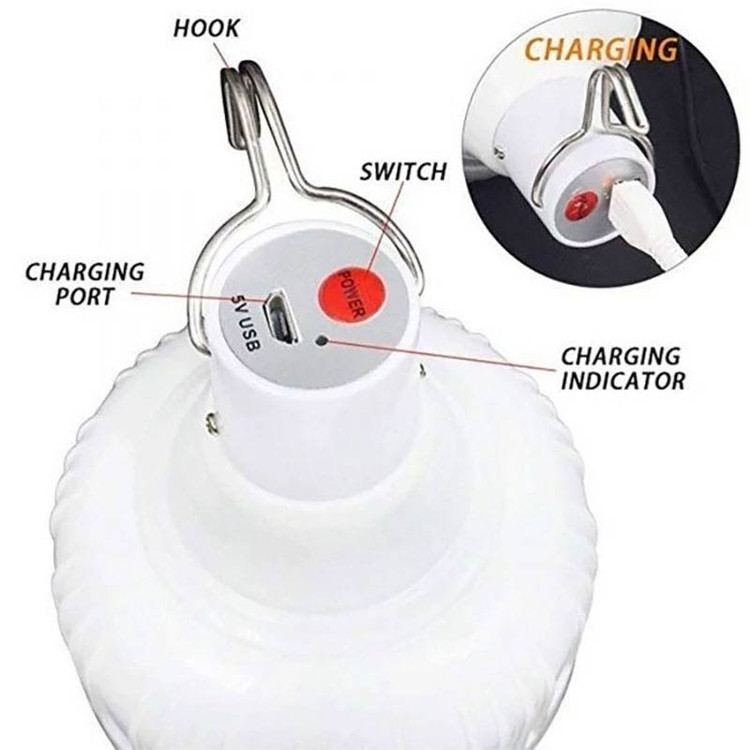 لامپ آویزدار شارژی بیوا مدل LED-01 ظرفیت ۴۰ وات مهتابی