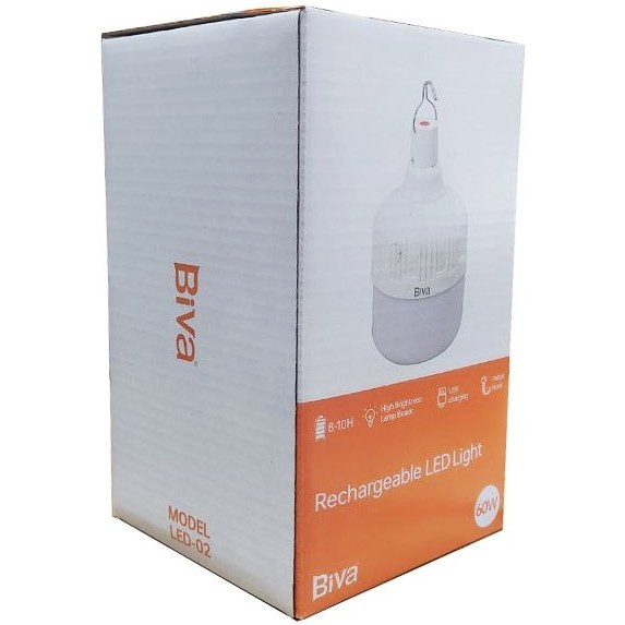 لامپ آویزدار شارژی بیوا مدل LED-02 ظرفیت ۶۰ وات