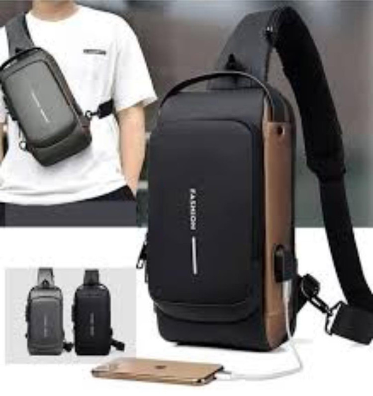 کیف کراس بادی فشیون مدل FN802 با کد 007 ضدآب قفل دار