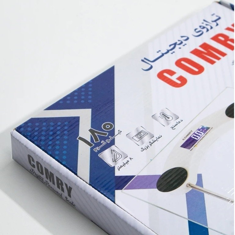 ترازو دیجیتال کمری ظرفیت ۱۸۰ کیلوگرم شفاف