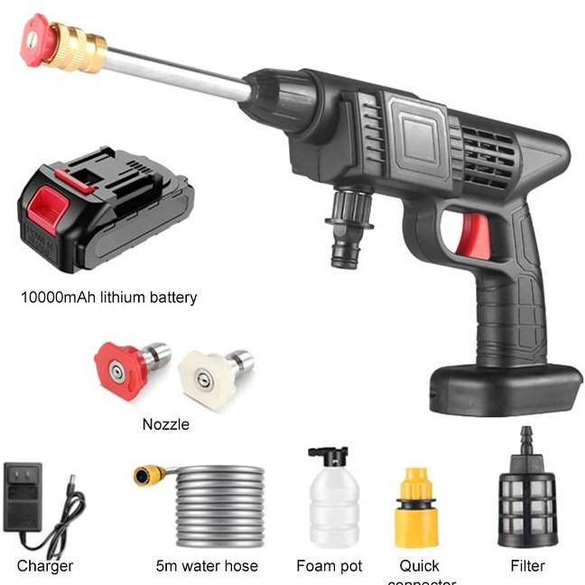 کارواش شارژی سه حالته cleaning gun توان 48 وات