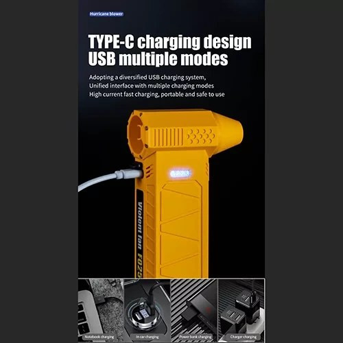 مینی جت فن شارژی ویولت فن مدل F025 رنگ مشکی